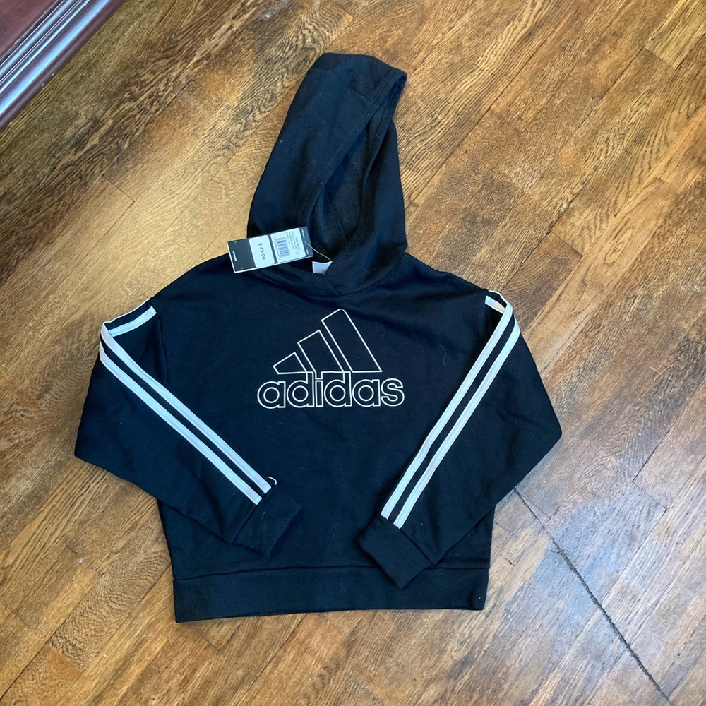 NWT cropped Adidas hoodie size small